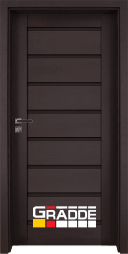 Интериорна врата Gradde Axel Voll, Graddex Klasse A ++- цвят Орех Рибейра