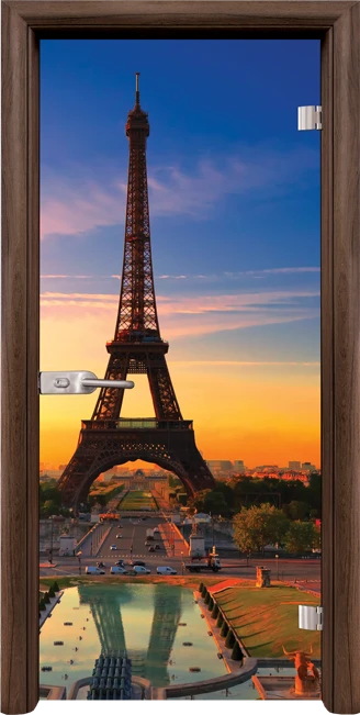 Стъклена Врата Standart Print G 13-12 Орех