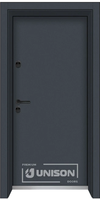 Входна врата Унисон серия Клима Бейсик, Графит