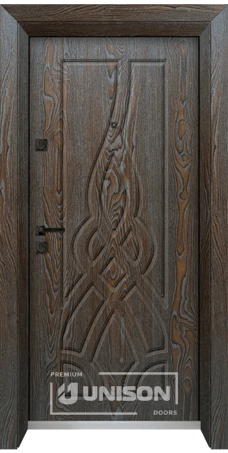 Входна врата Unison Optima 4534p Цвят Палисандър
