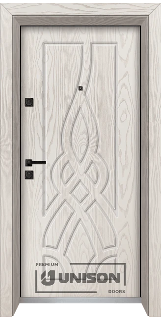 Входна врата Unison Optima 4534p Цвят Бяла Мура