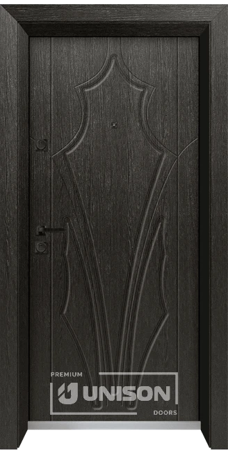 Входна врата Unison Optima 4535p Цвят Черна Мура