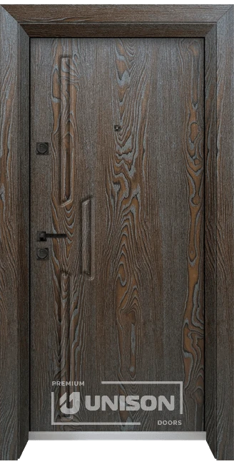 Входна врата Unison Optima 4568p Цвят Палисандър